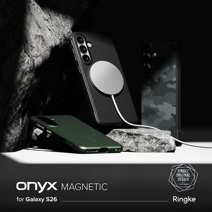 MagSafe Hülle für Samsung Galaxy S26 S942, Ringke, Onyx, Schwarz
