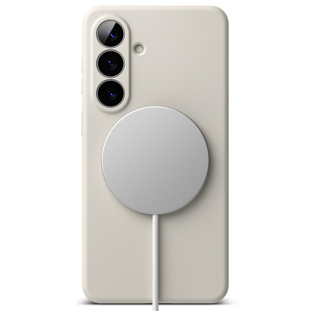 MagSafe Hülle für Samsung Galaxy S26, Ringke, Silikon, Creme