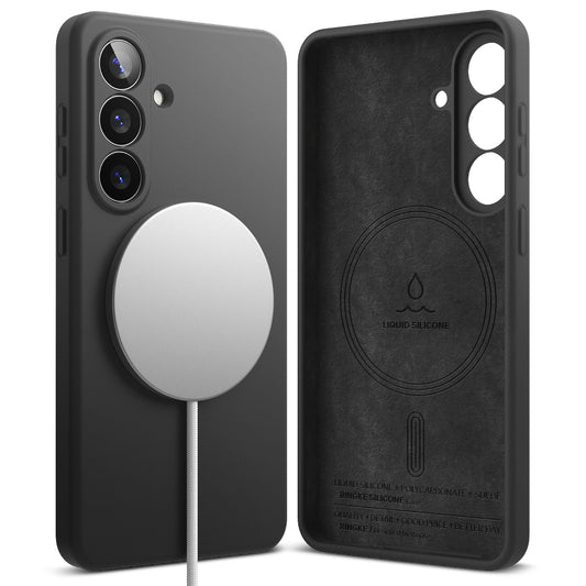 MagSafe Hülle für Samsung Galaxy S26, Ringke, Silikon, Schwarz