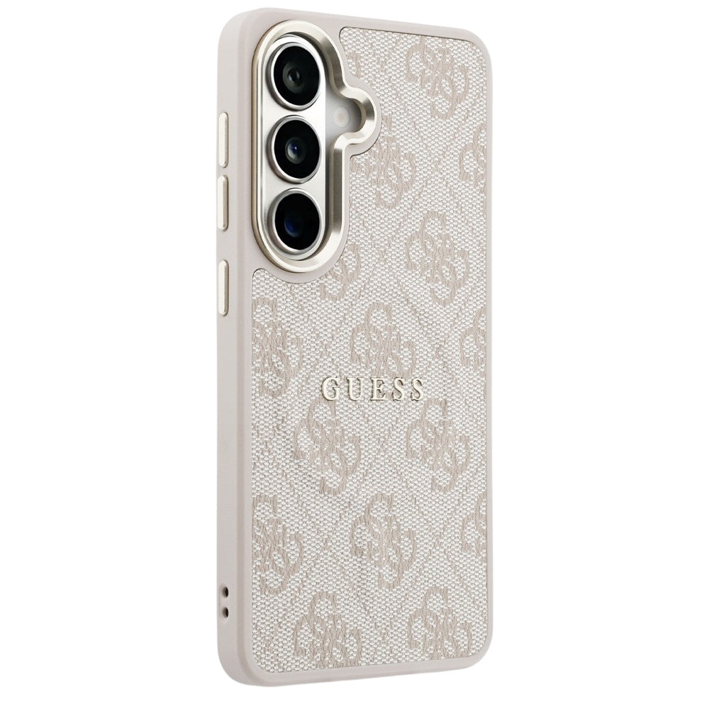 MagSafe Hülle für Samsung Galaxy S26 S942, Guess, 4G Embossed Ring, Rosa