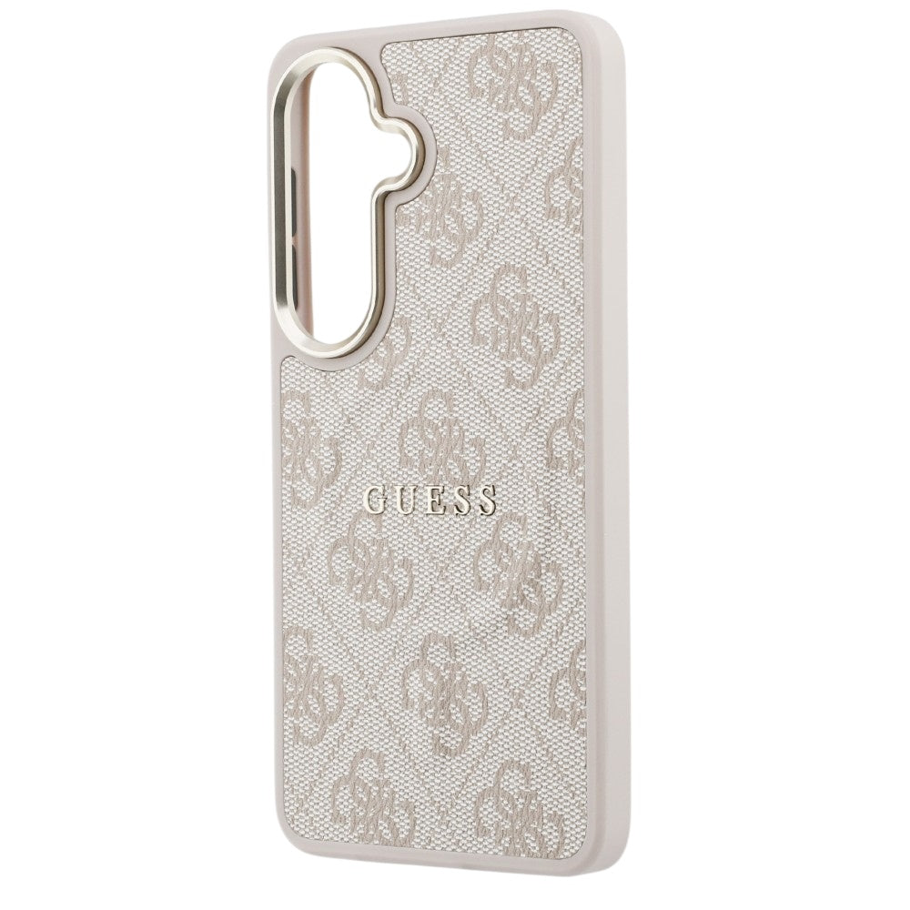 MagSafe Hülle für Samsung Galaxy S26 S942, Guess, 4G Embossed Ring, Rosa