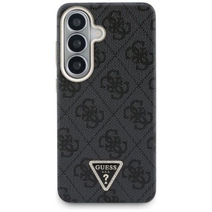 MagSafe Hülle für Samsung Galaxy S26 S942, Guess, 4G Triangle Logo, Schwarz