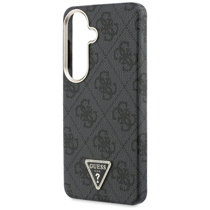MagSafe Hülle für Samsung Galaxy S26 S942, Guess, 4G Triangle Logo, Schwarz