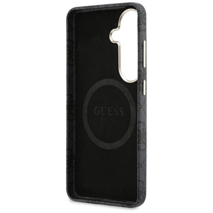 MagSafe Hülle für Samsung Galaxy S26 S942, Guess, 4G Triangle Logo, Schwarz