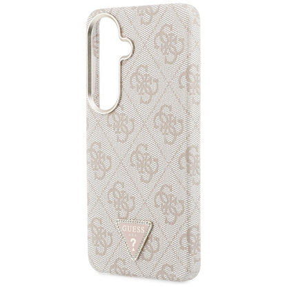 MagSafe Hülle für Samsung Galaxy S26 S942, Guess, 4G Triangle Logo, Rosa