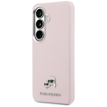 MagSafe Hülle für Samsung Galaxy S26 S942, Karl Lagerfeld, Karl & Choupette Head's Pin, Rosa