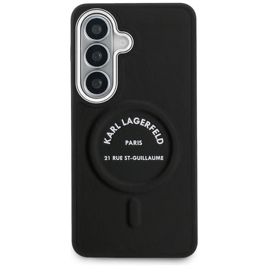 MagSafe Hülle für Samsung Galaxy S26 S942, Karl Lagerfeld, Karl RSG Logo, Schwarz
