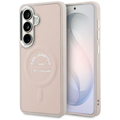 MagSafe-Hülle für Samsung Galaxy S26 S942, Karl Lagerfeld, Karl RSG Logo, Rosa