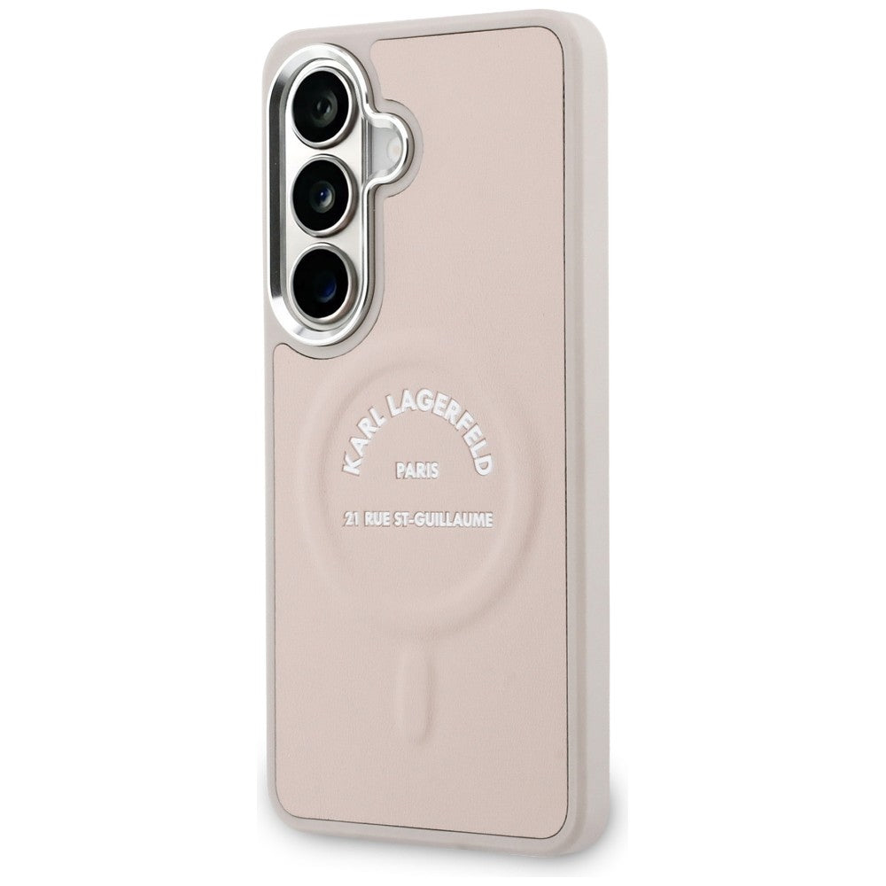 MagSafe-Hülle für Samsung Galaxy S26 S942, Karl Lagerfeld, Karl RSG Logo, Rosa