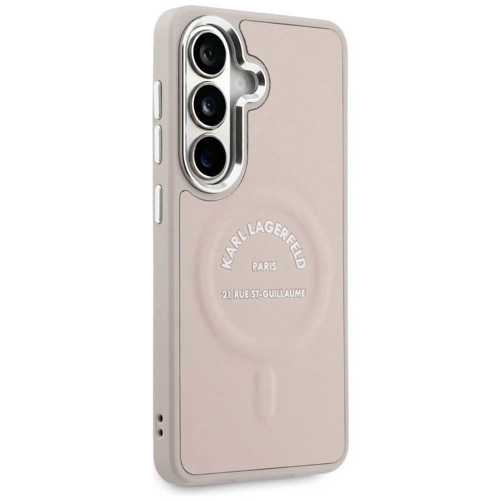 MagSafe-Hülle für Samsung Galaxy S26 S942, Karl Lagerfeld, Karl RSG Logo, Rosa