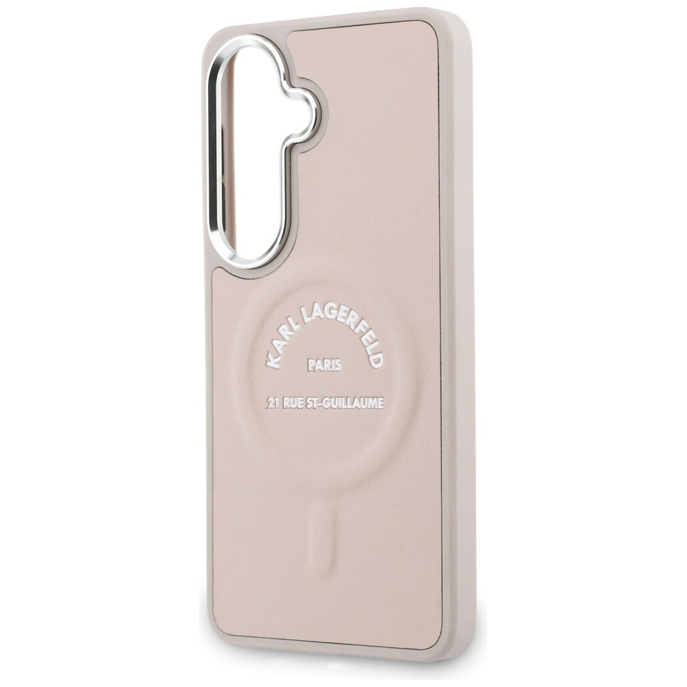 MagSafe-Hülle für Samsung Galaxy S26 S942, Karl Lagerfeld, Karl RSG Logo, Rosa
