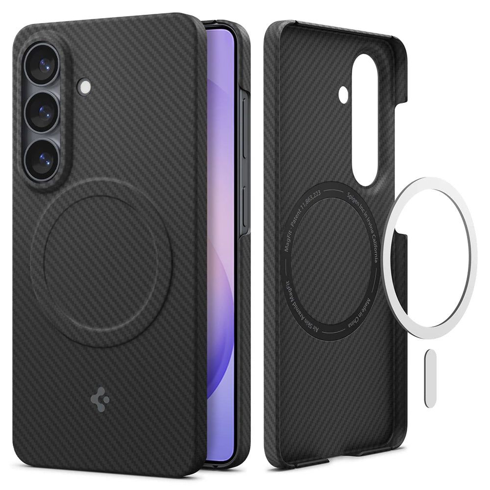 MagSafe-Hülle für Samsung Galaxy S26 S942, Spigen, Air Skin, Schwarz ACS11059