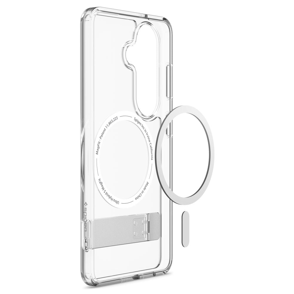 MagSafe Hülle für Samsung Galaxy S26 S942, Spigen, Ultra Hybrid S, Transparent Weiß ACS11061