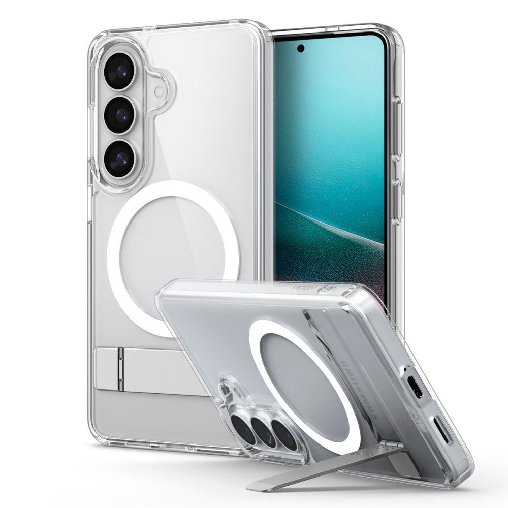 MagSafe Hülle für Samsung Galaxy S26 S942, Spigen, Ultra Hybrid S, Transparent Weiß ACS11061