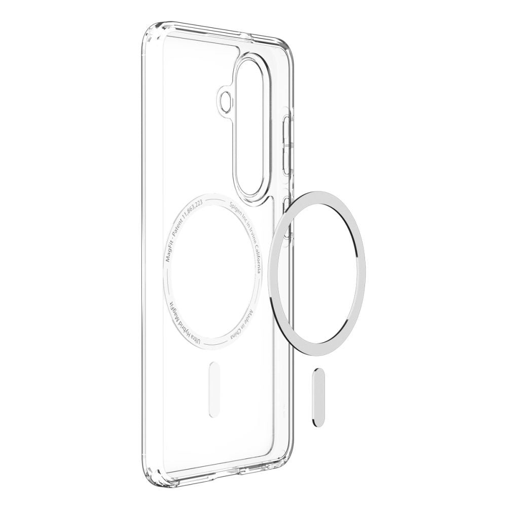 MagSafe Hülle für Samsung Galaxy S26 S942, Spigen, Ultra Hybrid, Transparent Weiß ACS10734