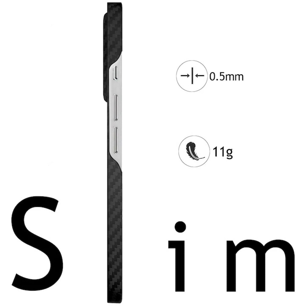 MagSafe Hülle für Samsung Galaxy S26 S942, Techsuit, Aramid Fiber, Schwarz