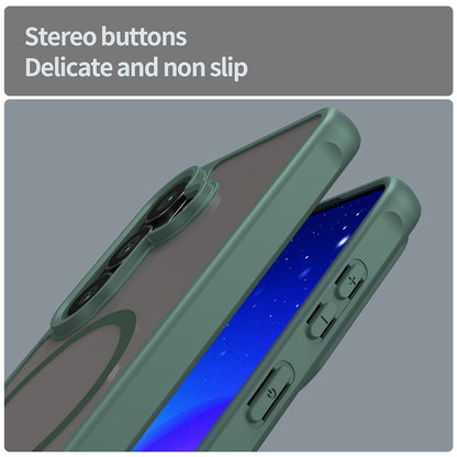 MagSafe Case for Samsung Galaxy S26, Techsuit, HaloFrost II, Green