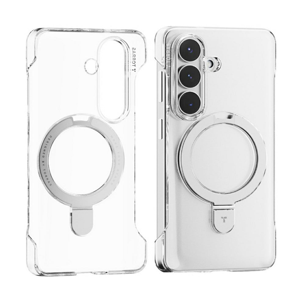 MagSafe Hülle für Samsung Galaxy S26 S942, Torras, Ostand Slim, Transparent
