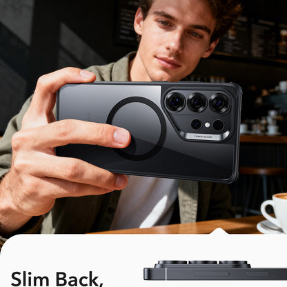 MagSafe Case for Samsung Galaxy S26 Ultra, ESR, Classic Hybrid, Black Transparent