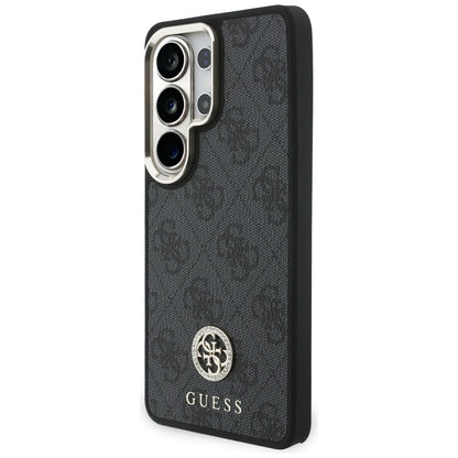 MagSafe Case for Samsung Galaxy S26 Ultra S948, GUESS, 4G Big Rhinestone Triangle Strap, Black