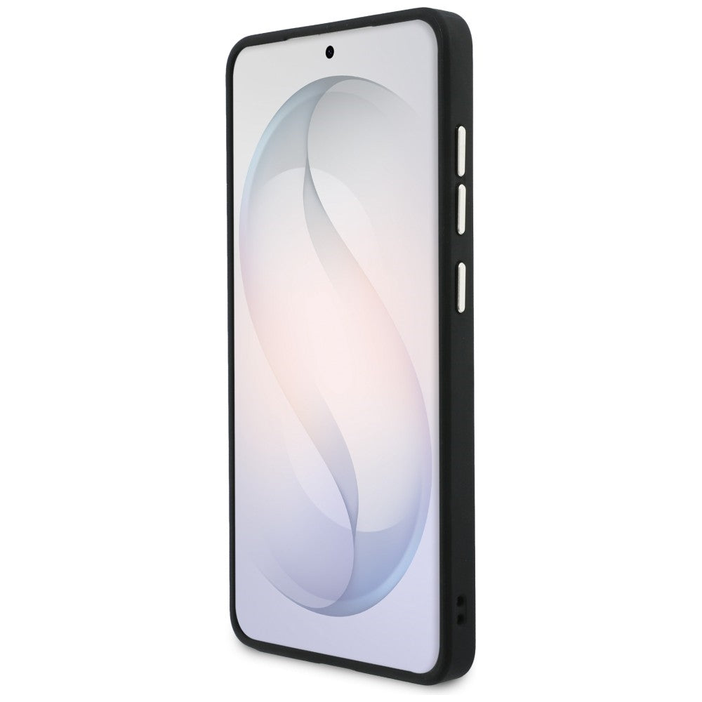 MagSafe Case for Samsung Galaxy S26 Ultra S948, GUESS, 4G Big Rhinestone Triangle Strap, Black