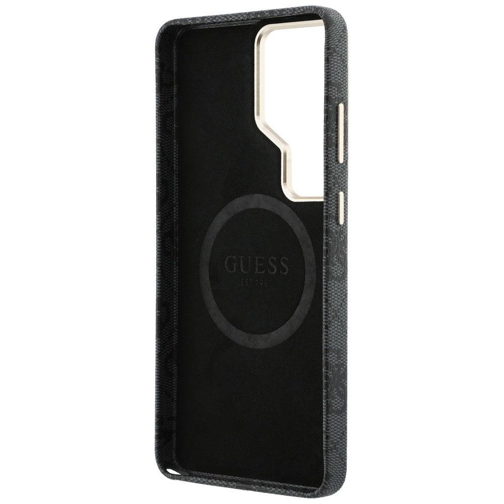 MagSafe Case for Samsung Galaxy S26 Ultra S948, Guess, 4G Script Logo, Black