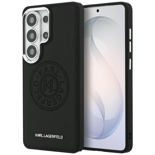 MagSafe Hülle für Samsung Galaxy S26 Ultra S948, Karl Lagerfeld, Karl Round Point Logo, Schwarz