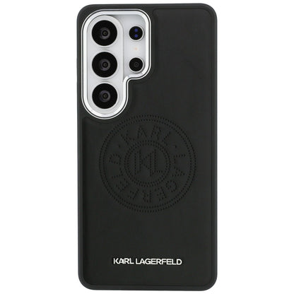 MagSafe Hülle für Samsung Galaxy S26 Ultra S948, Karl Lagerfeld, Karl Round Point Logo, Schwarz