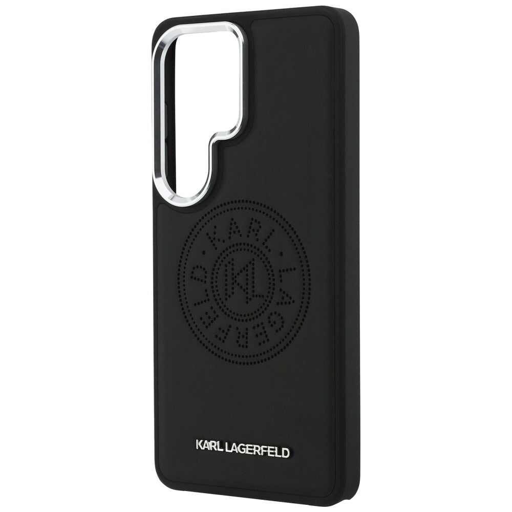 MagSafe Hülle für Samsung Galaxy S26 Ultra S948, Karl Lagerfeld, Karl Round Point Logo, Schwarz