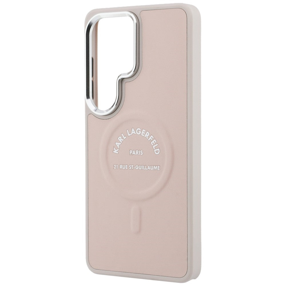 MagSafe Hülle für Samsung Galaxy S26 Ultra S948, Karl Lagerfeld, Karl RSG Logo, Rosa