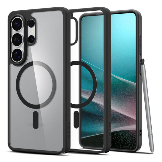 MagSafe Hülle für Samsung Galaxy S26 Ultra S948, Spigen, Ultra Hybrid, Mattschwarz ACS10680