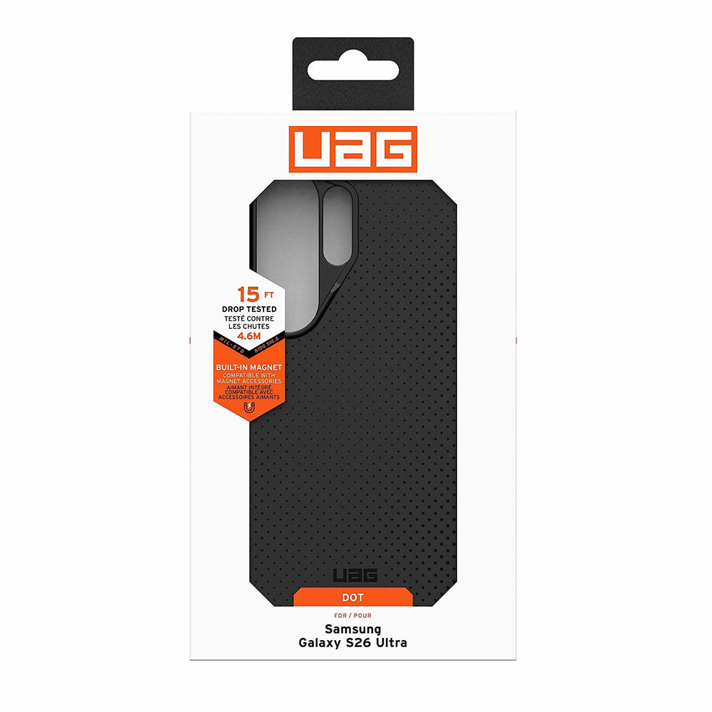 MagSafe-Hülle für Samsung Galaxy S26 Ultra S948, Urban Armor Gear, Dot, Schwarz