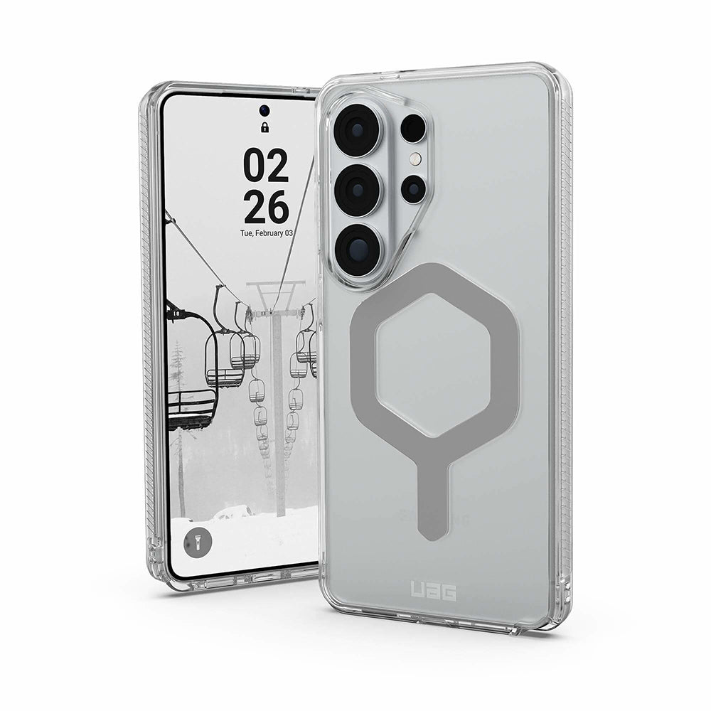 MagSafe-Hülle für Samsung Galaxy S26 Ultra S948, Urban Armor Gear, Plyo, Transparent