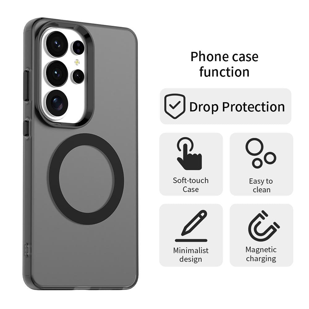 MagSafe Hülle für Samsung Galaxy S26 Ultra S948, Techsuit, CandyCase, Schwarz