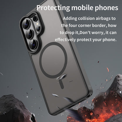 MagSafe Hülle für Samsung Galaxy S26 Ultra, Techsuit, HaloFrost II, Schwarz