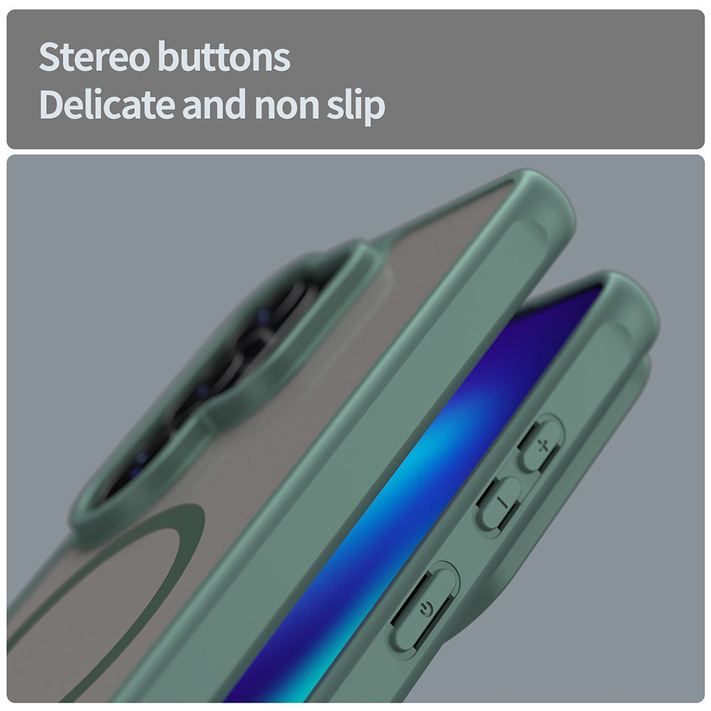 MagSafe Hülle für Samsung Galaxy S26 Ultra, Techsuit, HaloFrost II, Grün