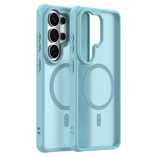 MagSafe Hülle für Samsung Galaxy S26 Ultra, Techsuit, HaloFrost II, Hellgrün