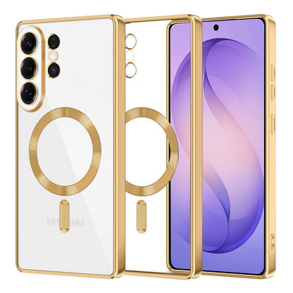 MagSafe Case for Samsung Galaxy S26 Ultra S948, Techsuit, Luxury Crystal, Gold