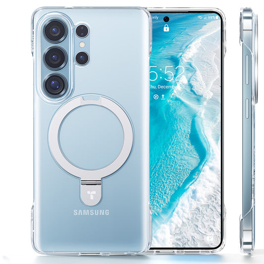 MagSafe Hülle für Samsung Galaxy S26 Ultra, Torras, Ostand Slim, Transparent