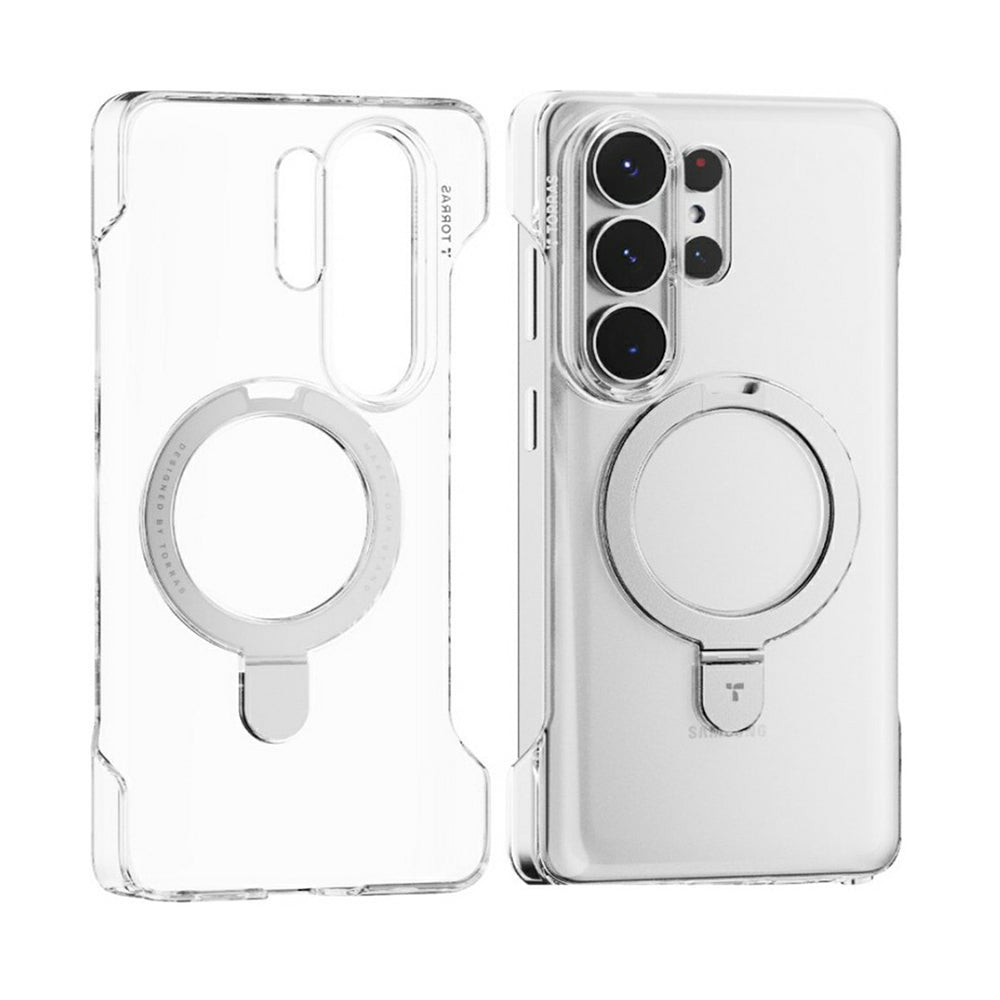 MagSafe Hülle für Samsung Galaxy S26 Ultra S948, Torras, Ostand Slim, Transparent