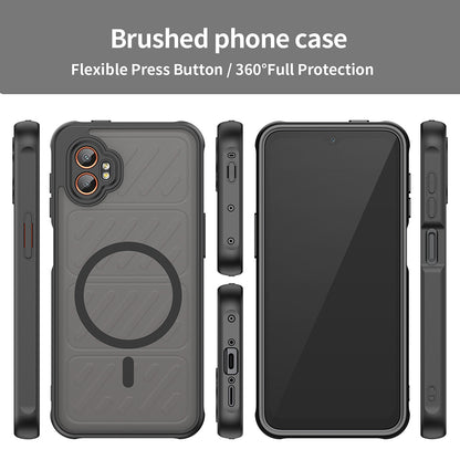 MagSafe Case for Samsung Galaxy XCover7 Pro, Techsuit, HaloFrost II, Black