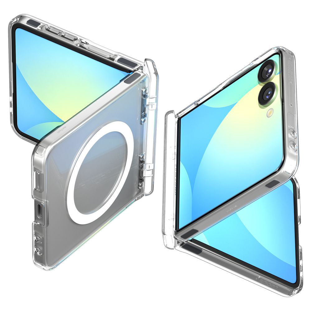 MagSafe Hülle für Samsung Galaxy Z Flip7 F766, Spigen, Ultra Hybrid Pro, Transparent ACS09559
