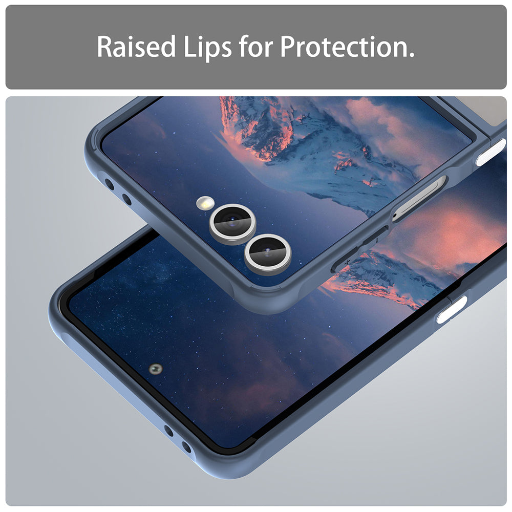 MagSafe-Hülle für Samsung Galaxy Z Flip7 F766, Techsuit, HaloFrost II, Marineblau