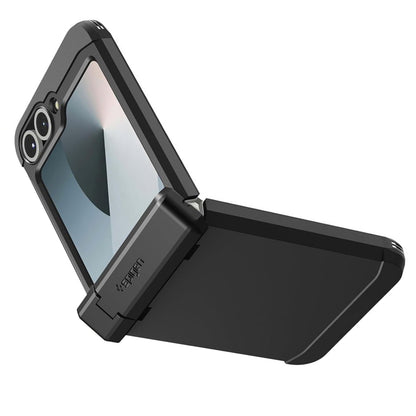 MagSafe Hülle für Samsung Galaxy Z Flip7 FE F761 / Z Flip6 F741, Spigen, Tough Armor Pro, Schwarz ACS09807