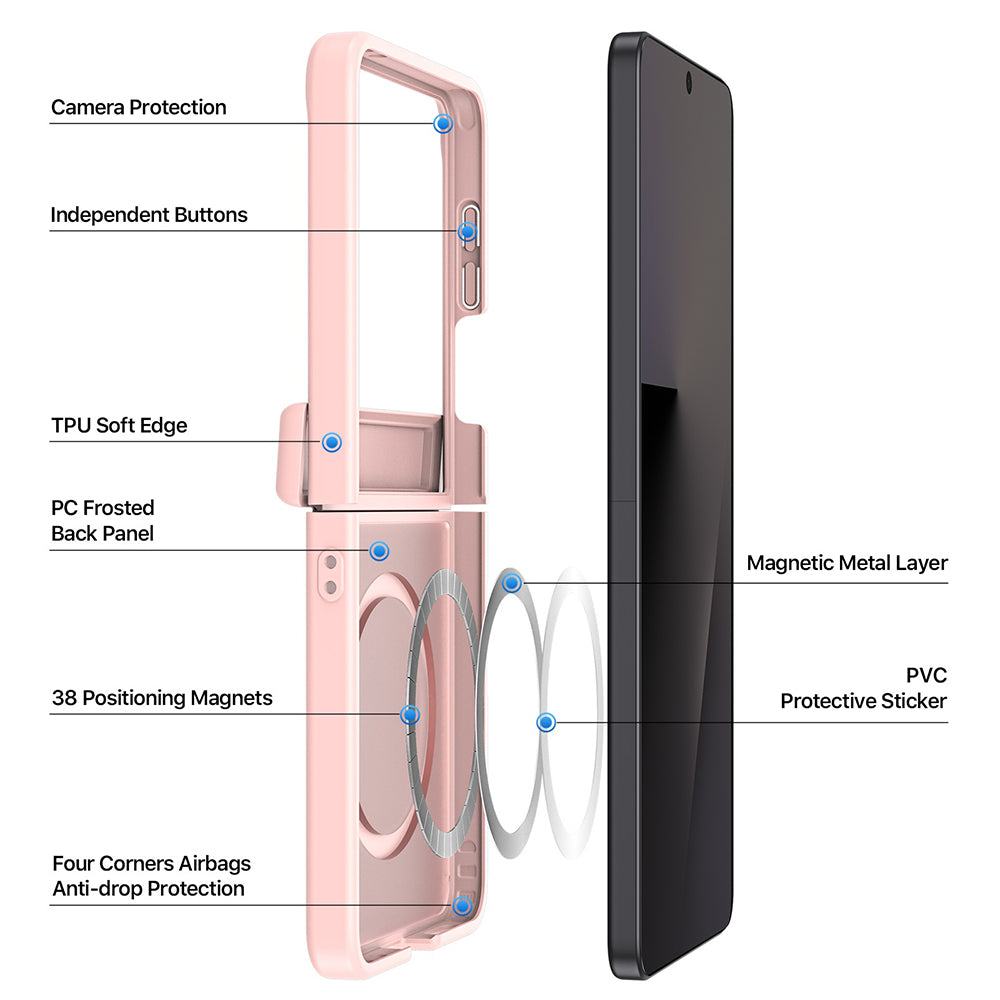 MagSafe-Hülle für Samsung Galaxy Z Flip8 F776, DUX DUCIS, Yind, Schwarz