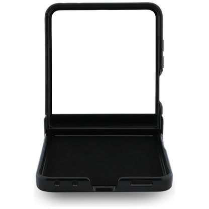 MagSafe Case for Samsung Galaxy Z Flip8 F776, Guess, Ring Stand Grained Classic Logo, Beige