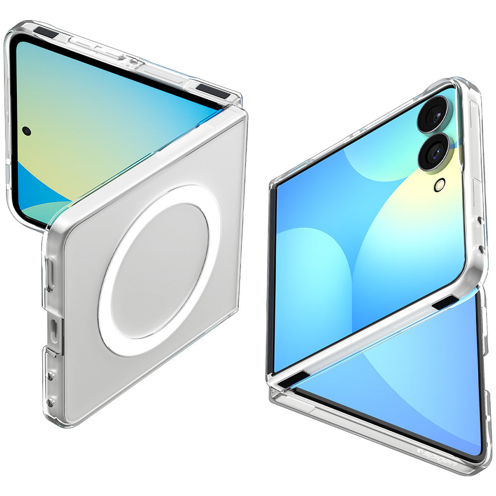 MagSafe-Hülle für Samsung Galaxy Z Flip8 F776, Spigen, Air Skin, Transparent Weiß ACS11521