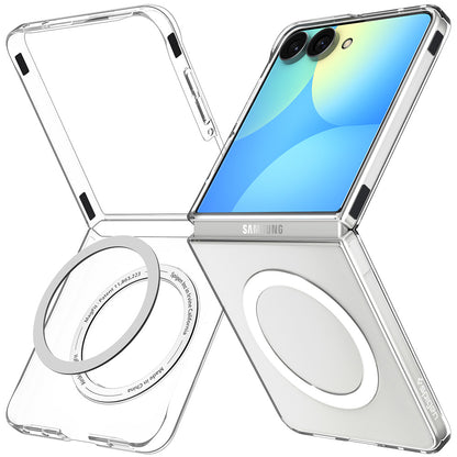 MagSafe-Hülle für Samsung Galaxy Z Flip8 F776, Spigen, Air Skin, Transparent Weiß ACS11521