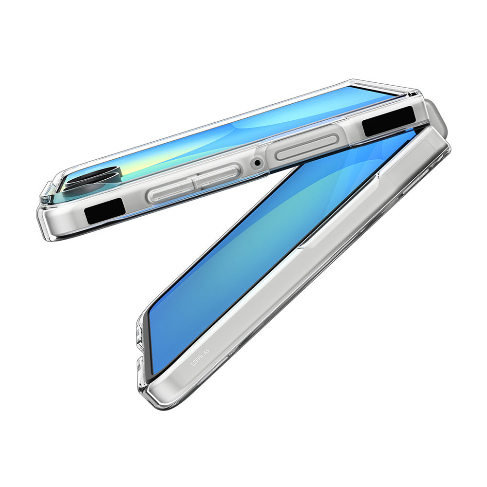 MagSafe-Hülle für Samsung Galaxy Z Flip8 F776, Spigen, Air Skin, Transparent Weiß ACS11521