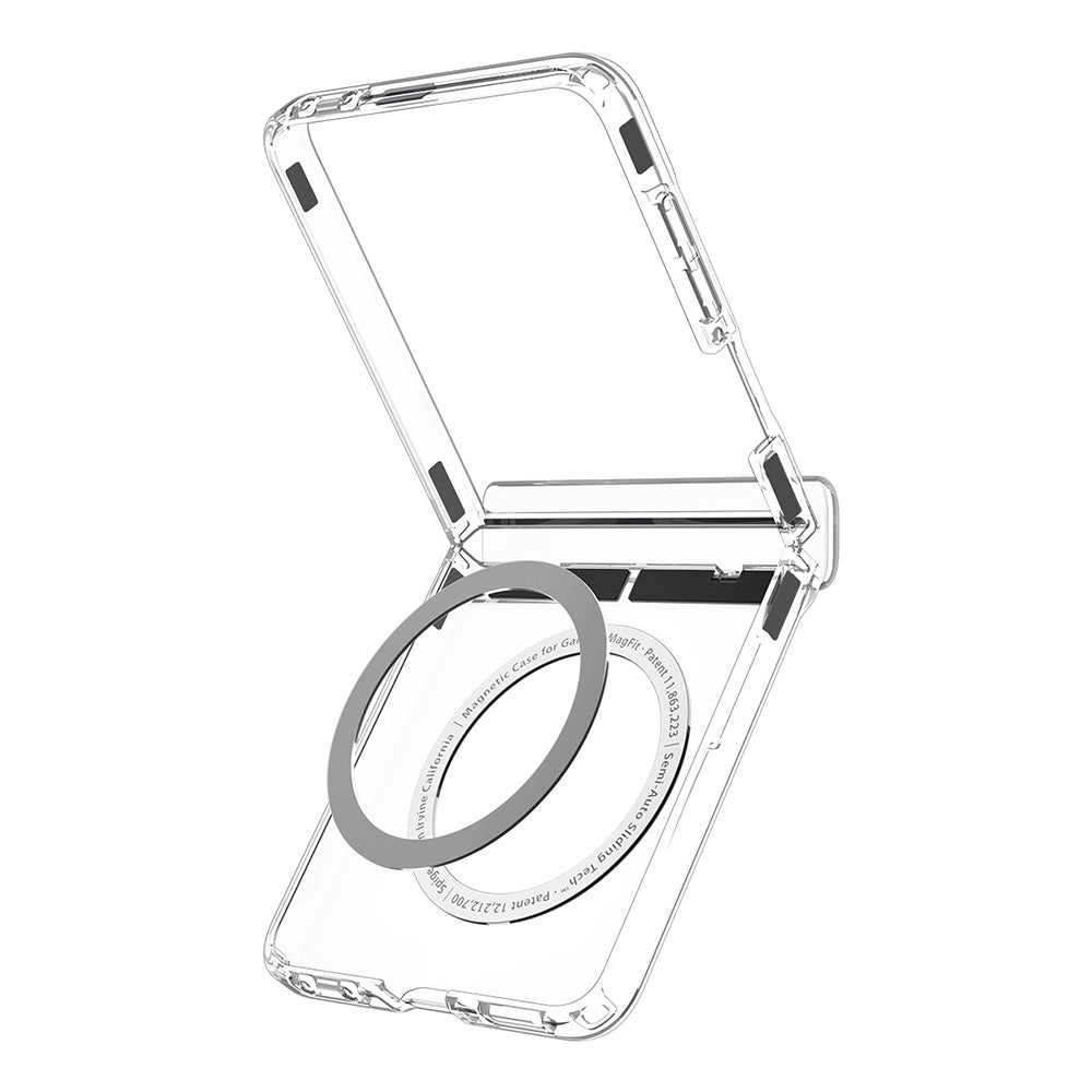 MagSafe-Hülle für Samsung Galaxy Z Flip8 F776, Spigen, Ultra Hybrid Pro, Transparent Weiß ACS11524